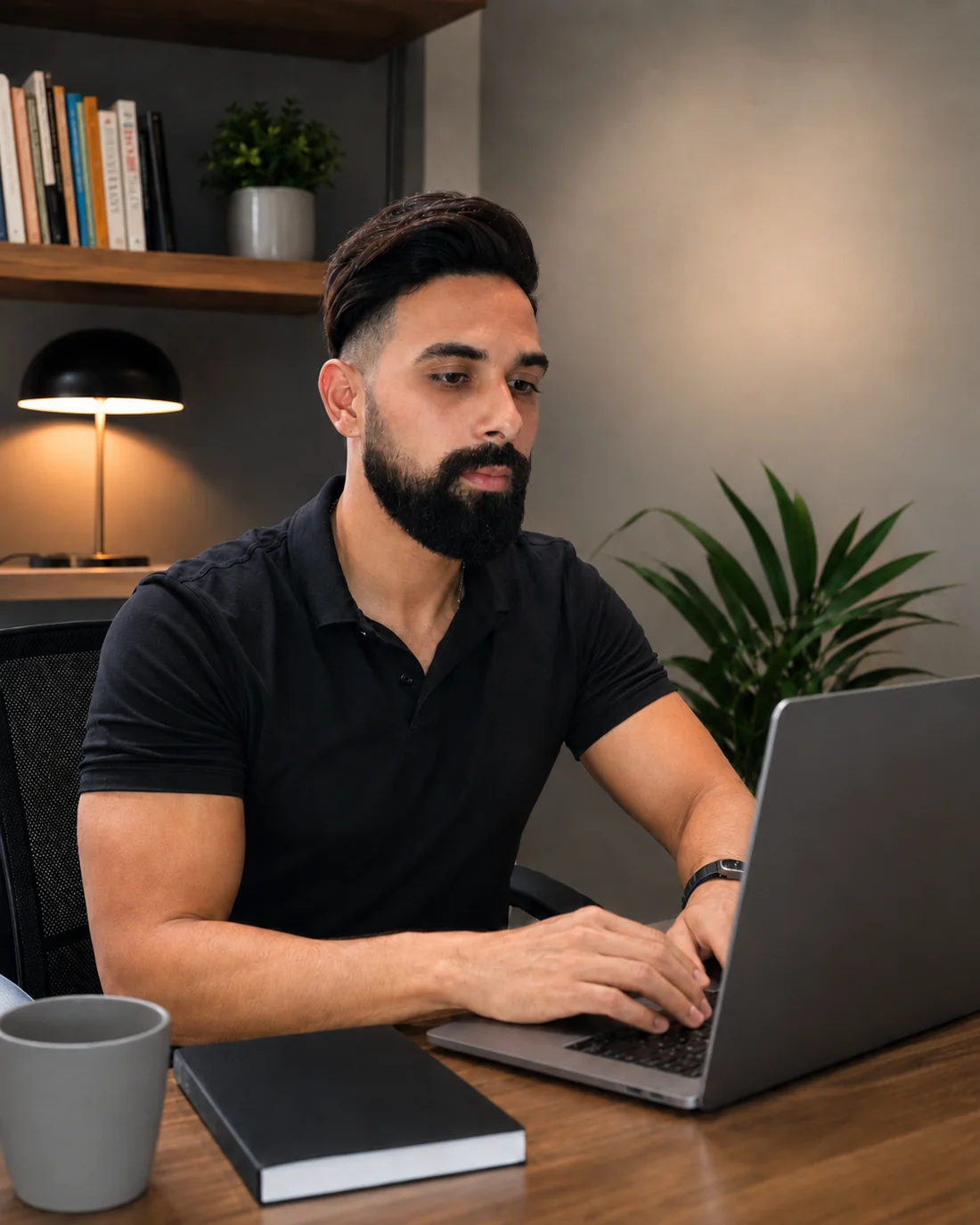 Fundador de Pintaweb trabajando en diseño web